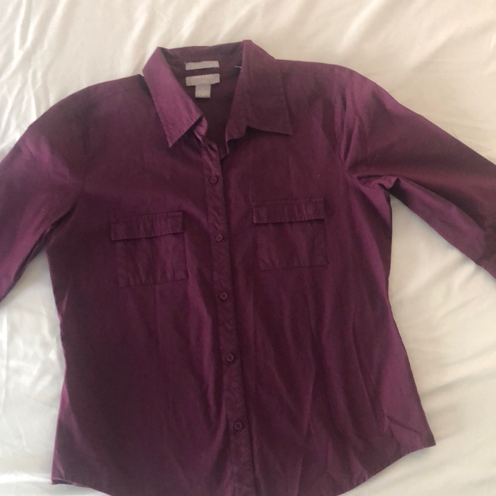 Old Navy 97% cotton bottom down shirt